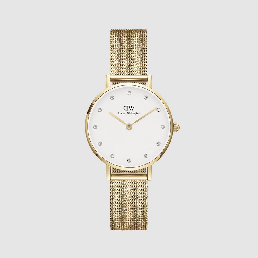 Đồng Hồ Dw Daniel Wallington Petite Lumine Pressed Evergold Nữ Trắng Vàng